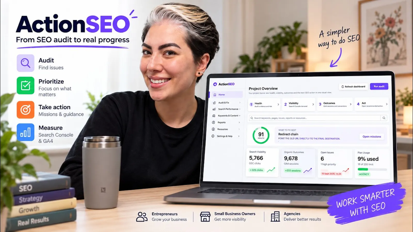 ActionSEO Audit & Report Tool screenshot 1 (video preview)