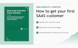 How to get your first SAAS customer media 1