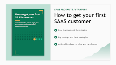 How to get your first SAAS customer gallery image