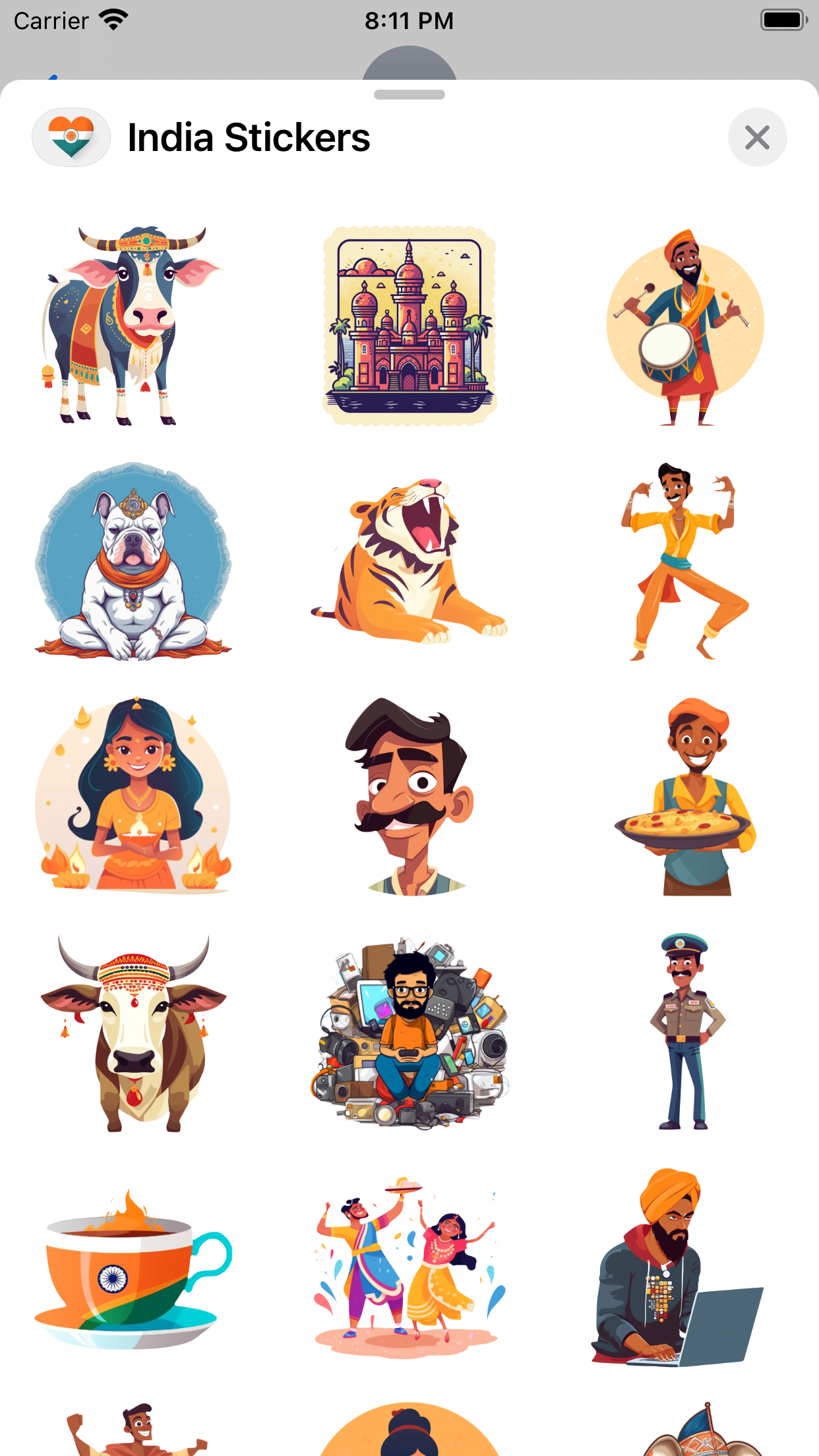 India Stickers media 3
