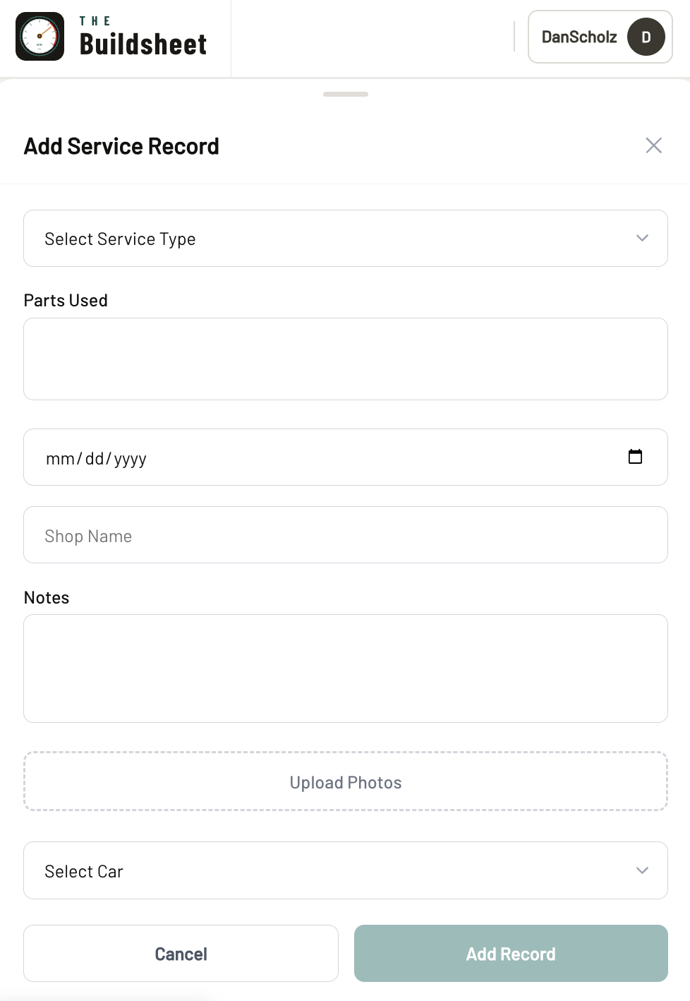 The Buildsheet gallery image