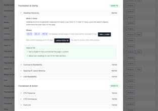 Heurilens UX Analyzer for WordPress gallery image
