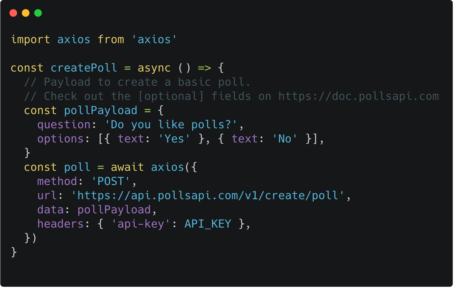 Polls API gallery image