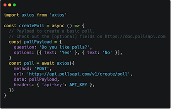 Polls API gallery image