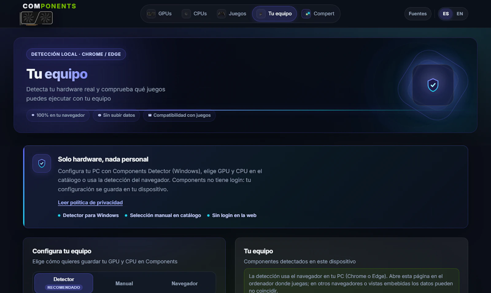 Components screenshot 2