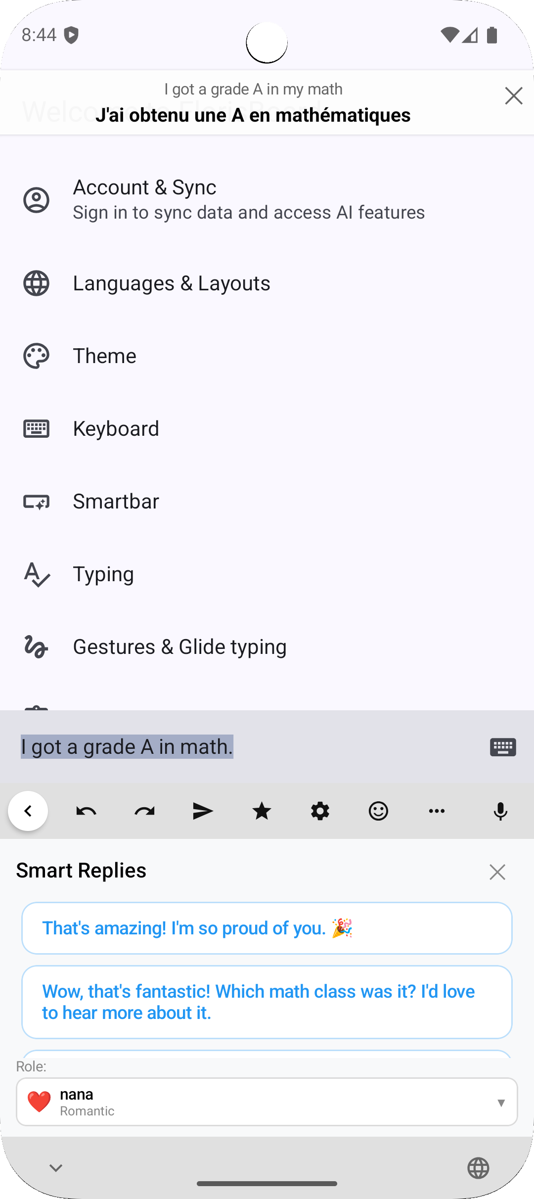 SharkeyBoard - Keyboard, Android APP, AI assistant, Smart replies media 6