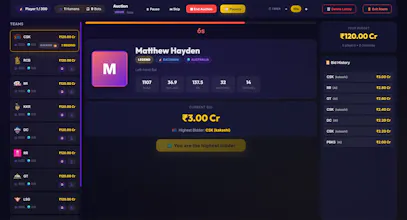 IPL Auction Game gallery image