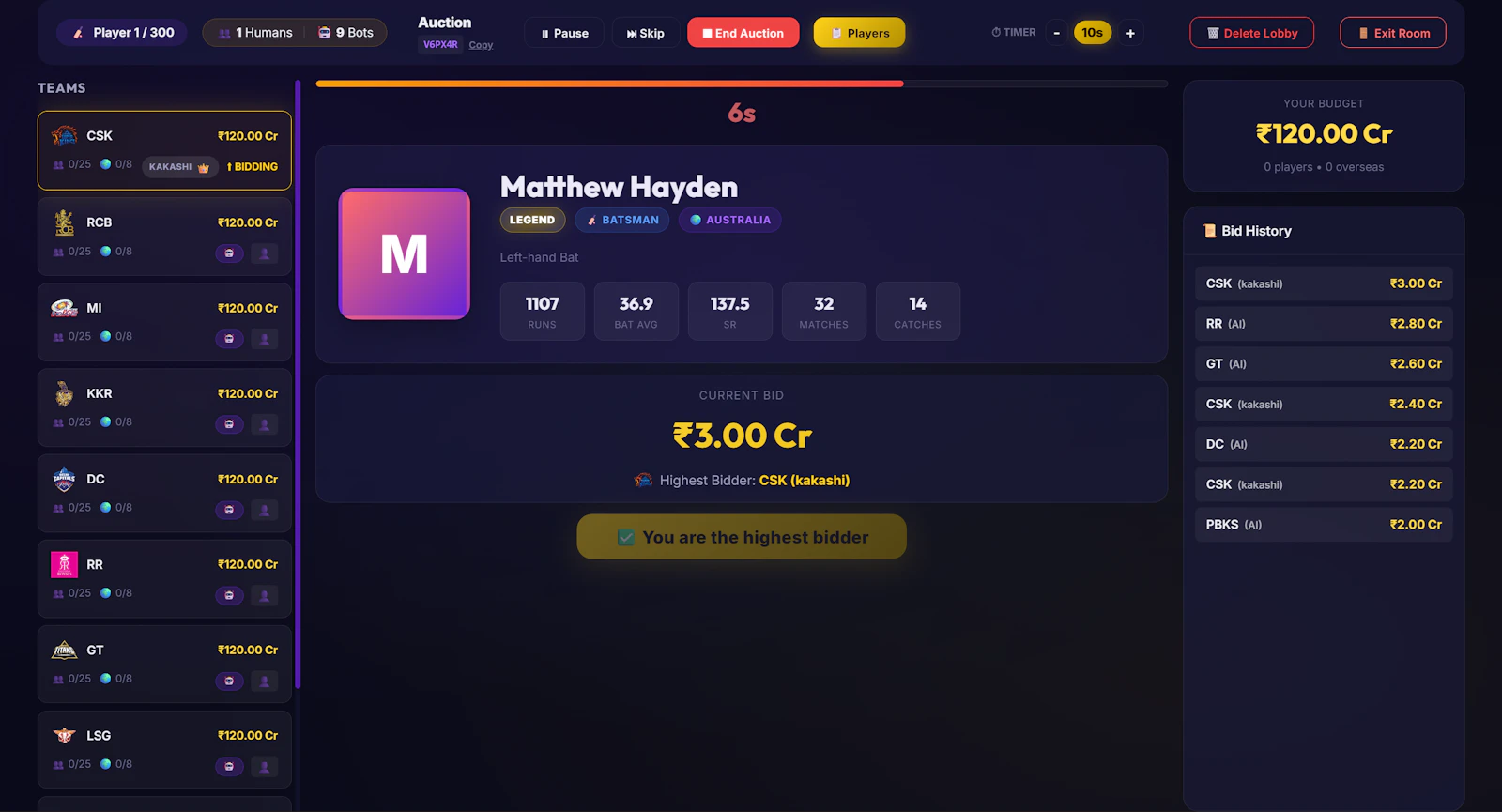IPL Auction Game screenshot 5