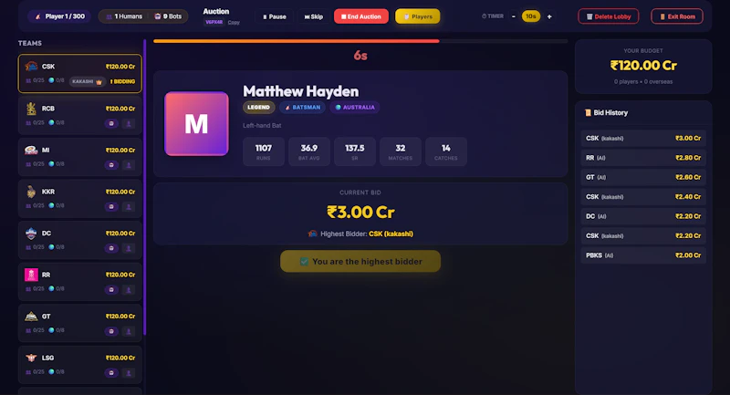 IPL Auction Game screenshot 5