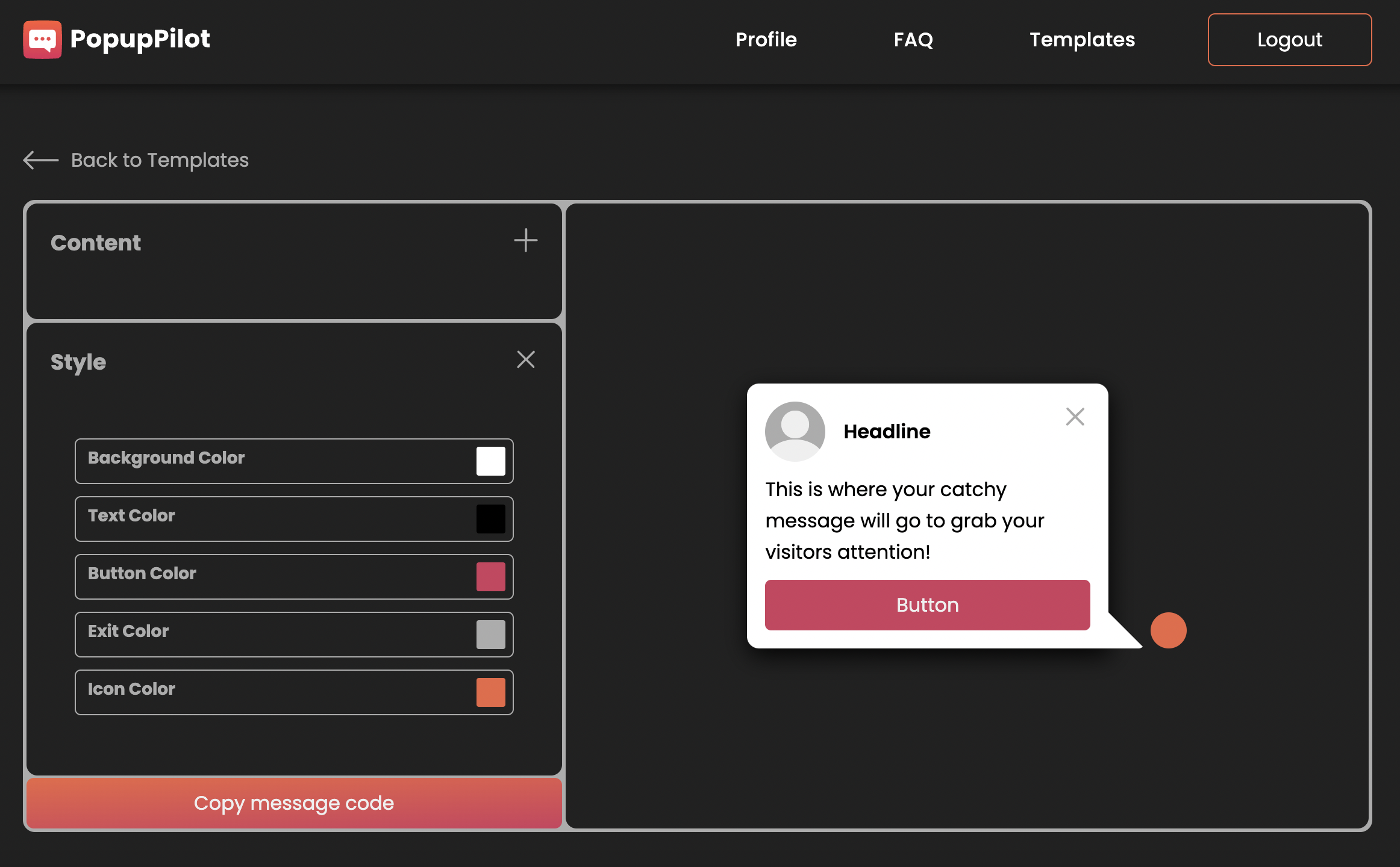 Popuppilot - 将您的网站访问者变成销售媒体2