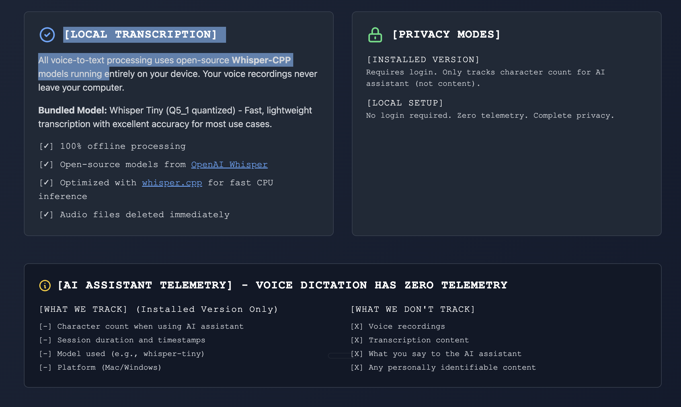 Mithril susurro - Dicción de voz 100% gratuita, local y de código abierto media 4