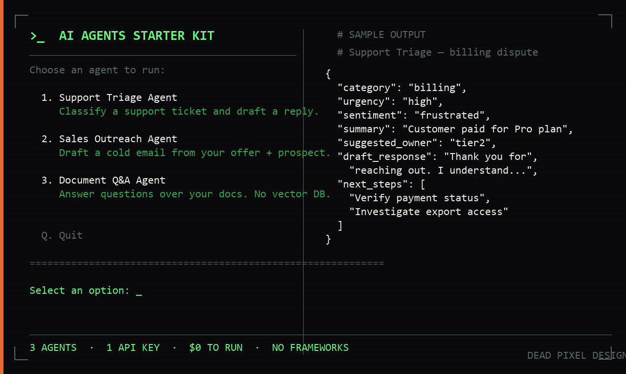 AI Agents Starter Kit gallery image