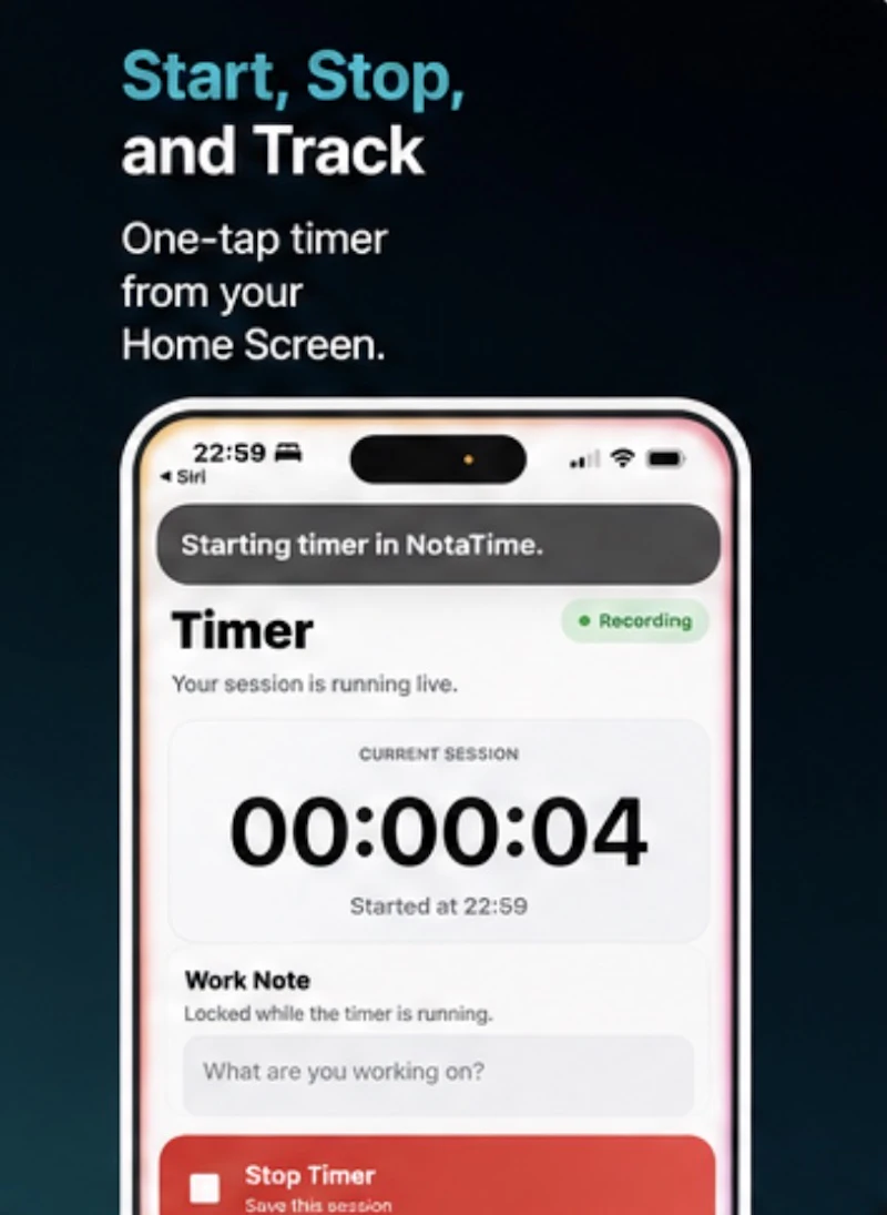NotaTime — Simple Time Tracking screenshot 6