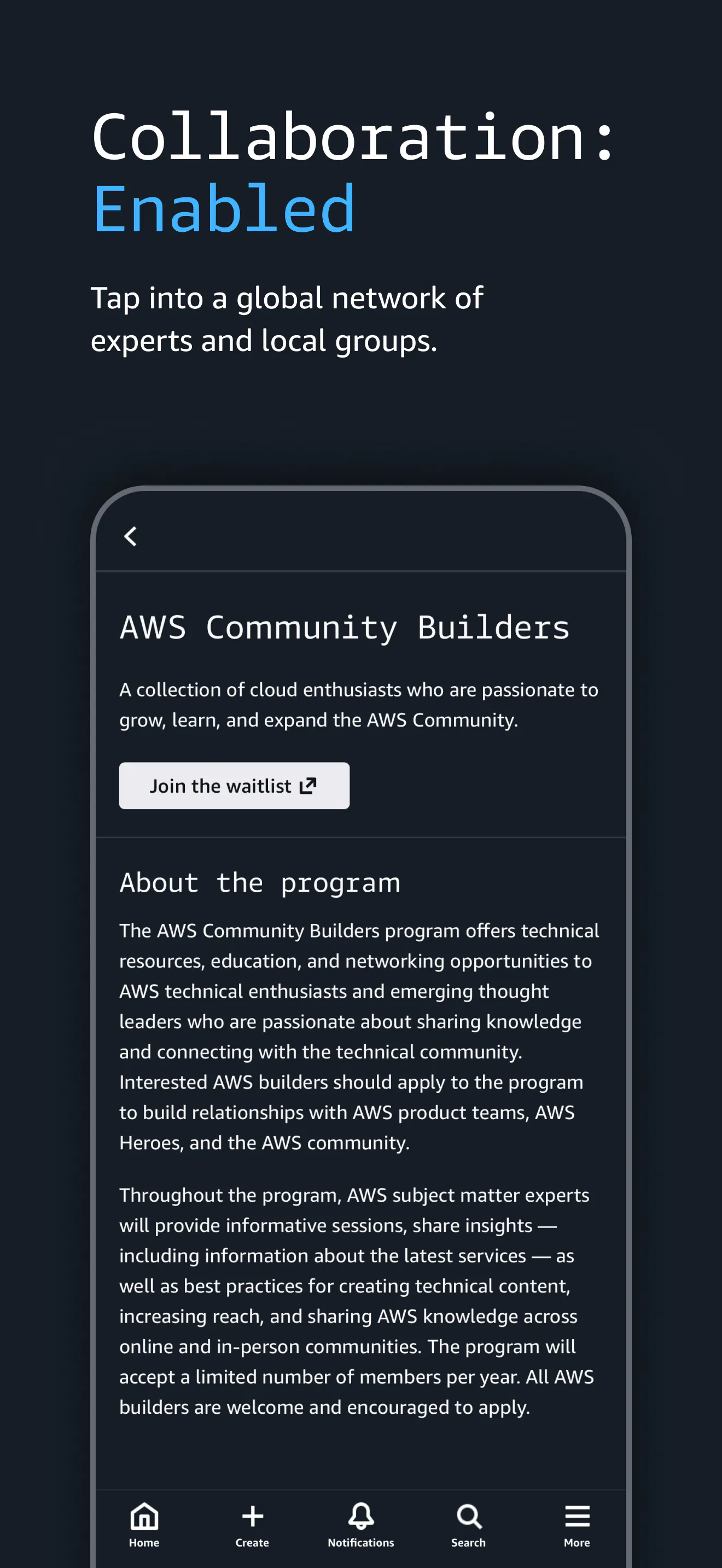AWS Builder app gallery image