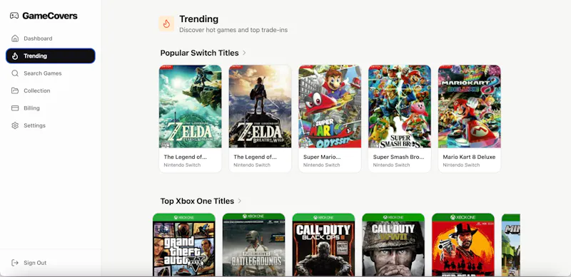 GameCovers.app screenshot 2