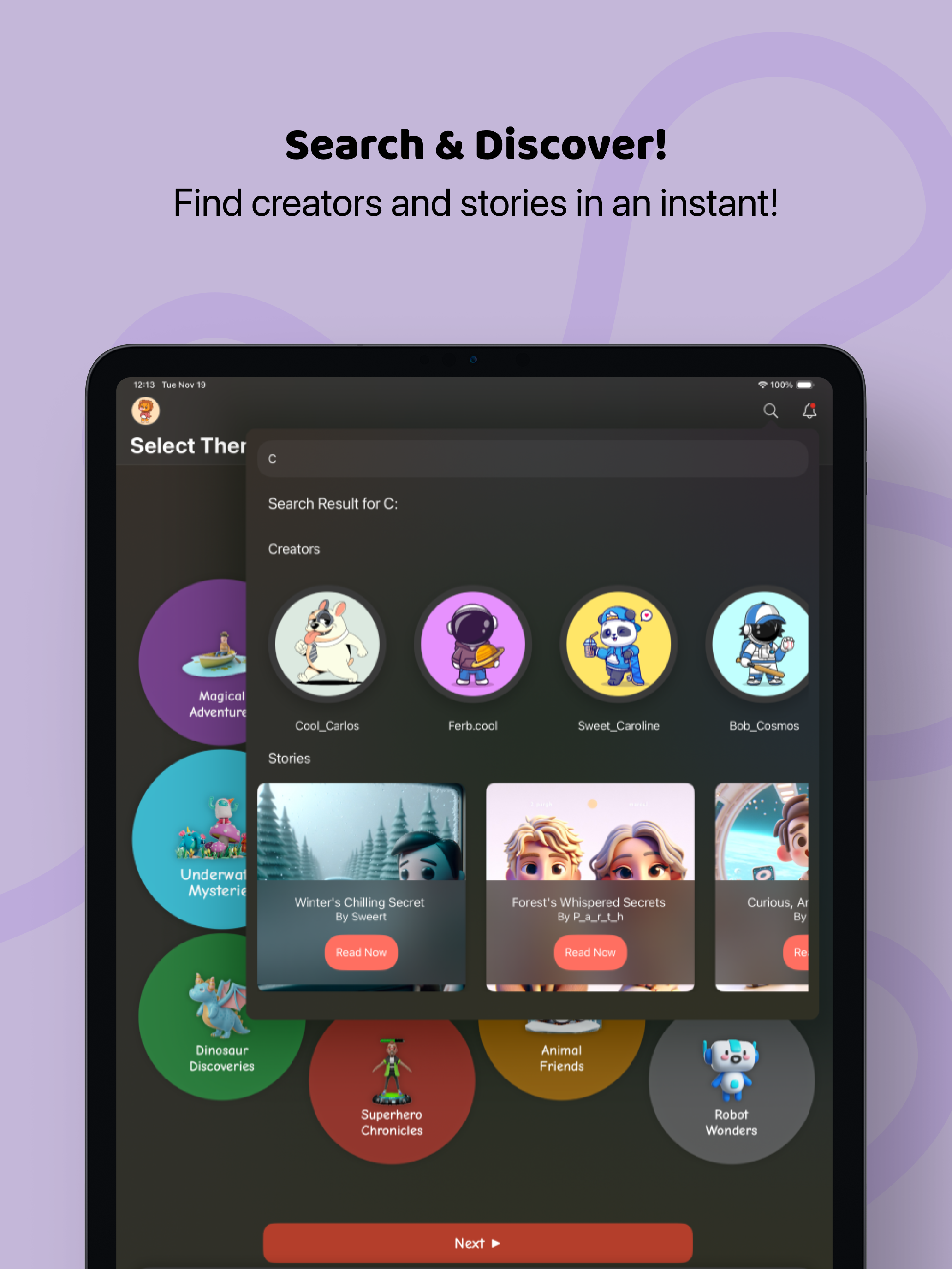 Imagine Tales - Social and AI Playground for children with parental controls media 4