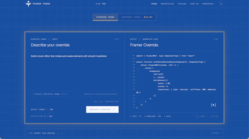 Framer Forge screenshot 4