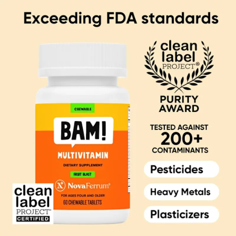 NovaFerrum BAM Chewable Multivitamin screenshot 2