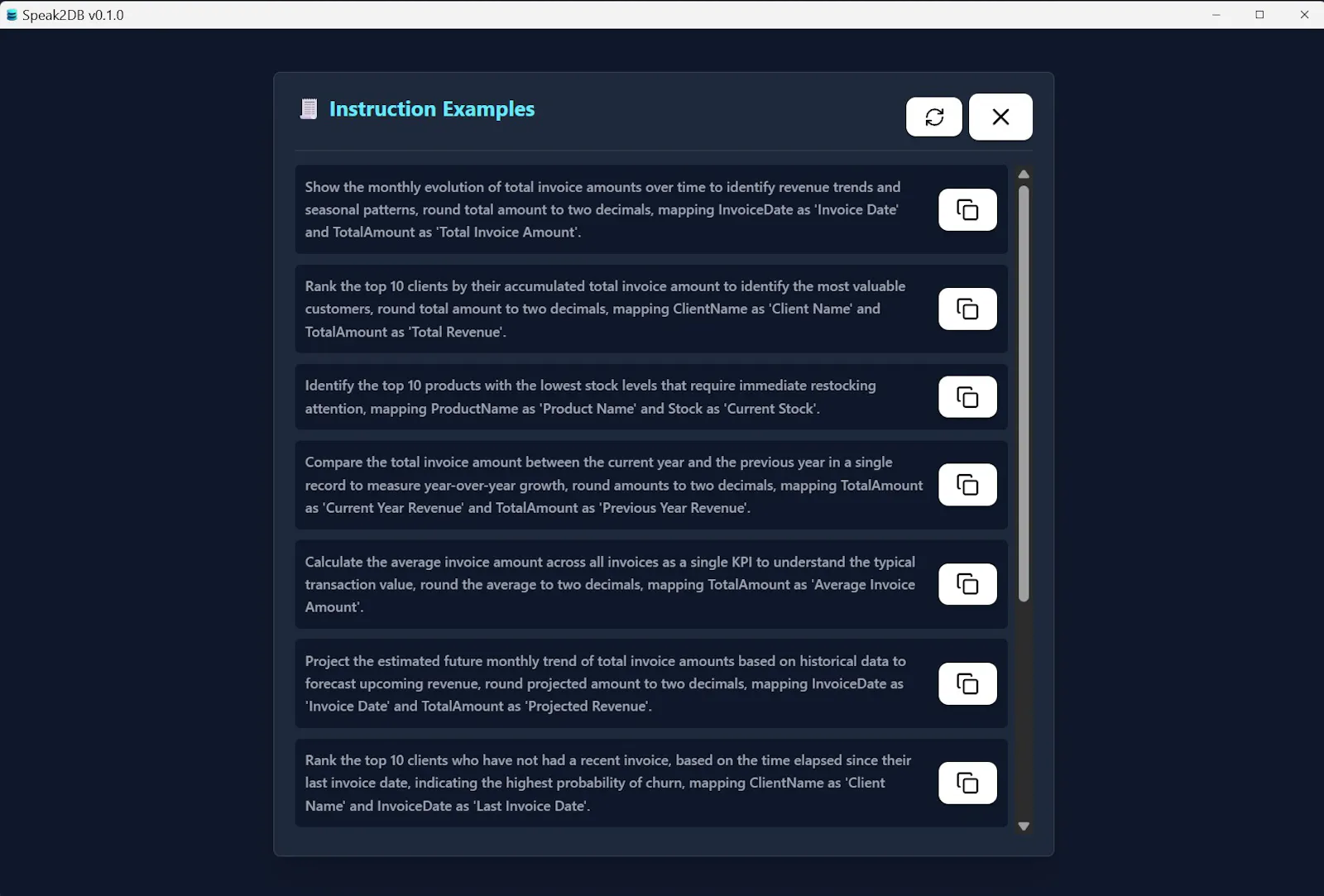 Speak2DB screenshot 3