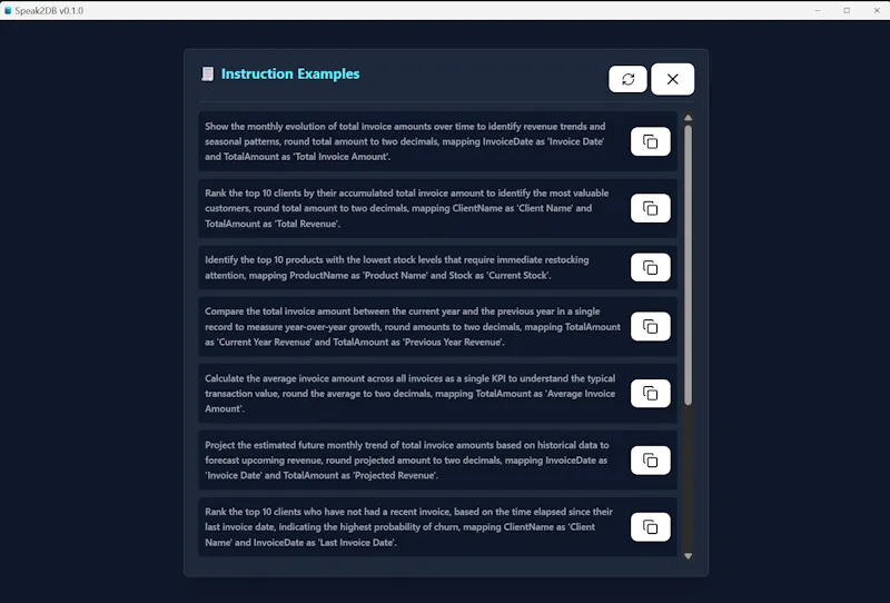 Speak2DB screenshot 3