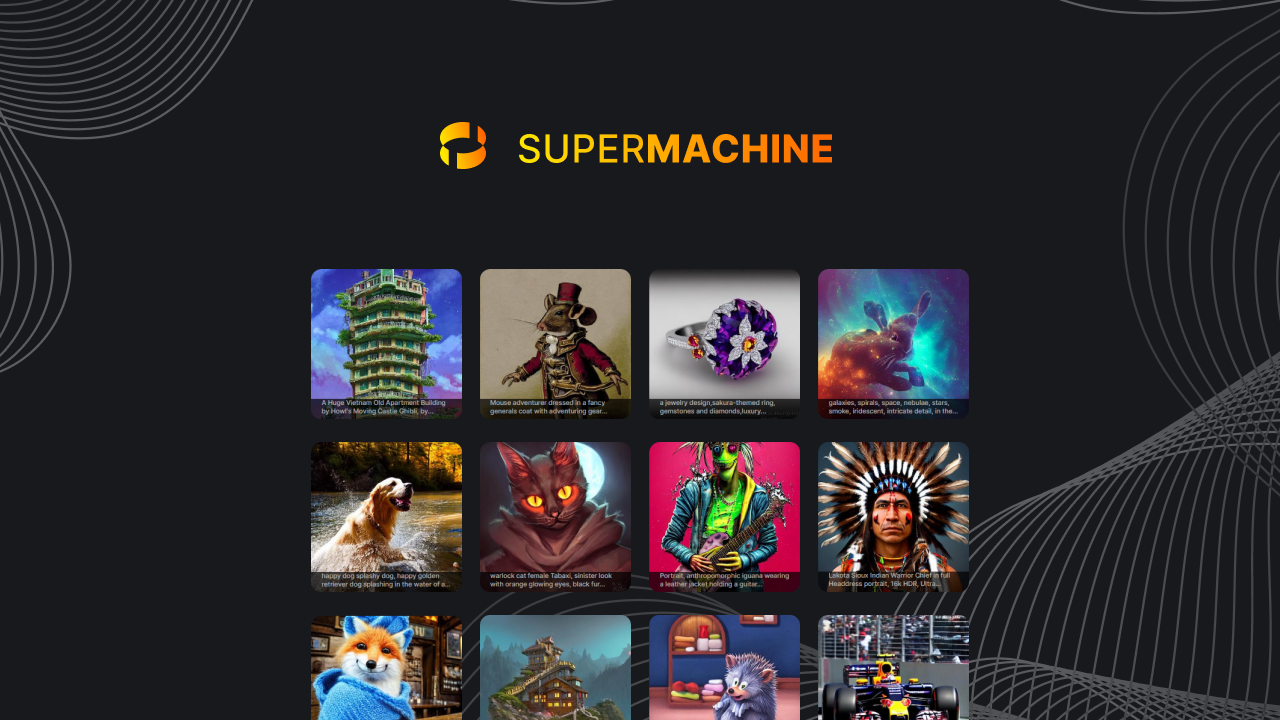 Mídia 2 de Supermachine - Gerar fotos, arte e imagens com IA com IA