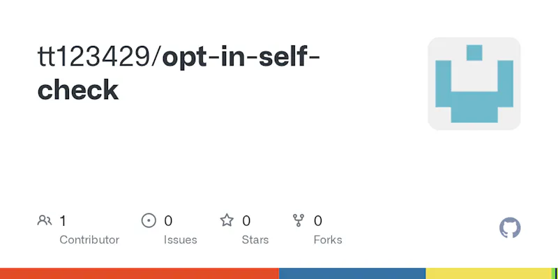 Opt-in Self-Check screenshot 1