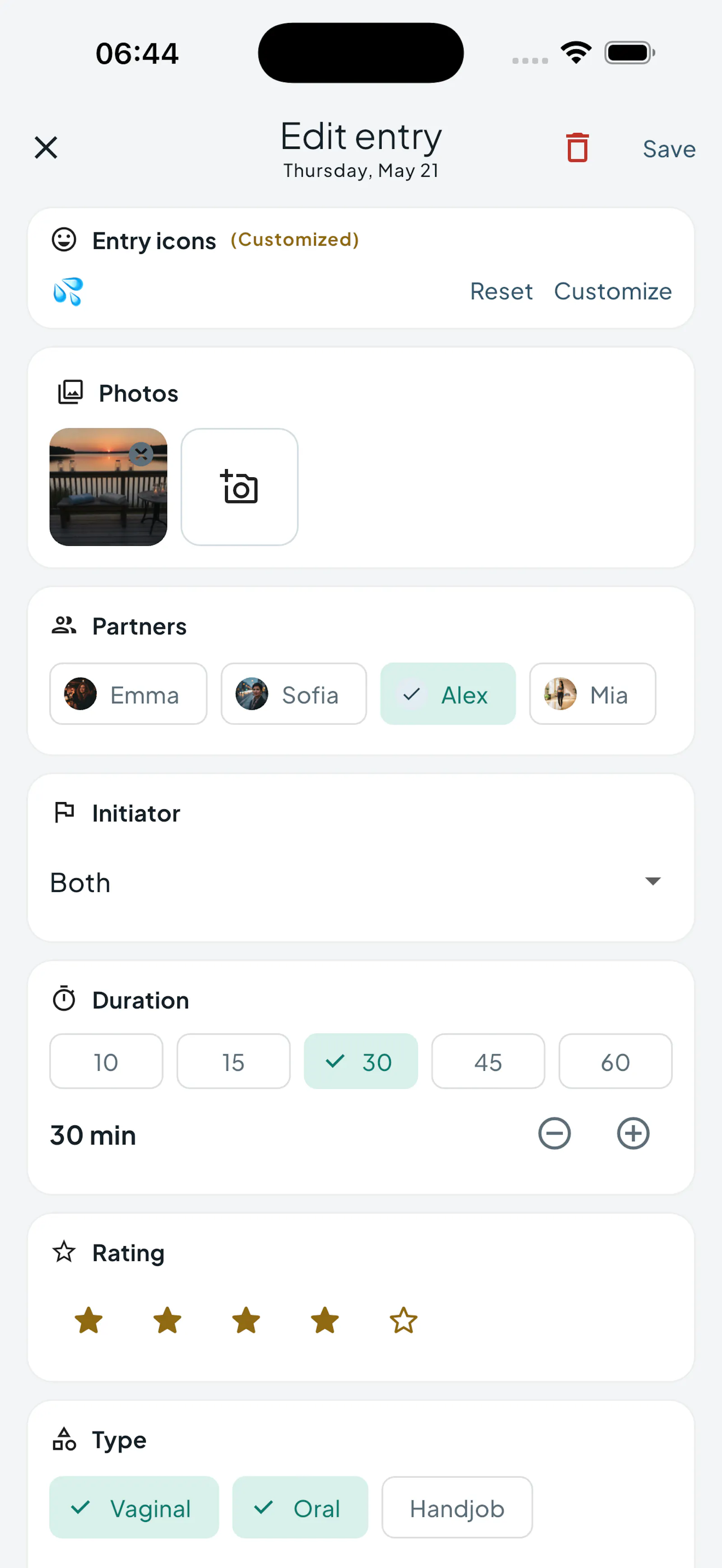 Intimassy - Sexual Life Tracker screenshot 4