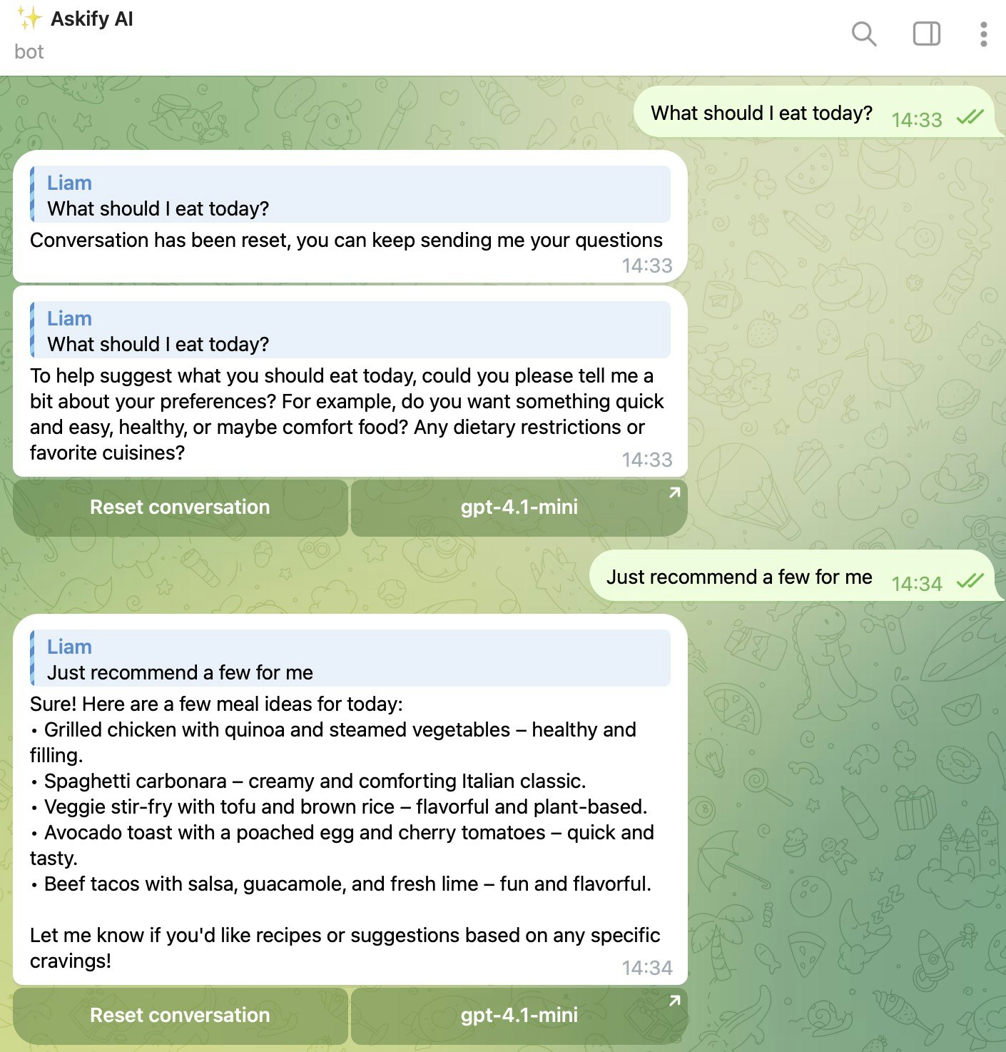 Askify AI TG Bot screenshot 1