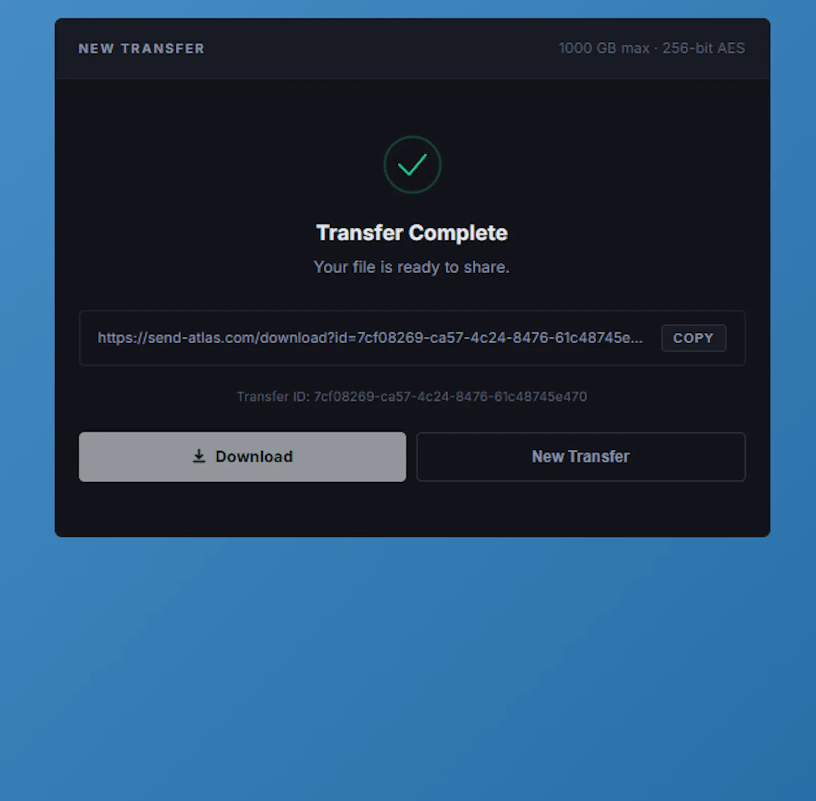 Send Atlas screenshot 6