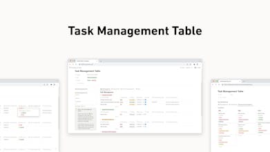 Notion Task Management Table gallery image