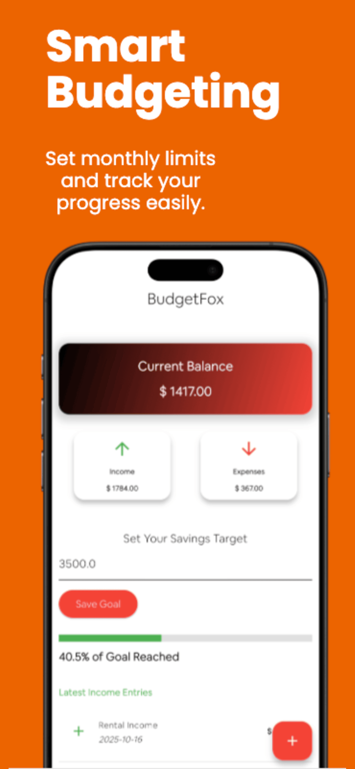 BudgetFox - Budgeting with AI - Screenshot 3 showing product features and functionality