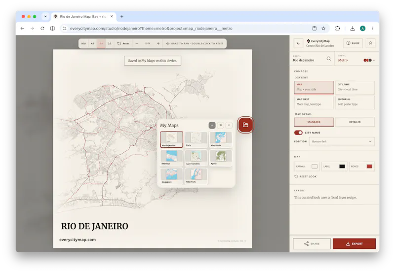 EveryCityMap screenshot 4