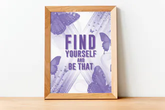 ''Find Yourself and Be That'' Poster gallery image