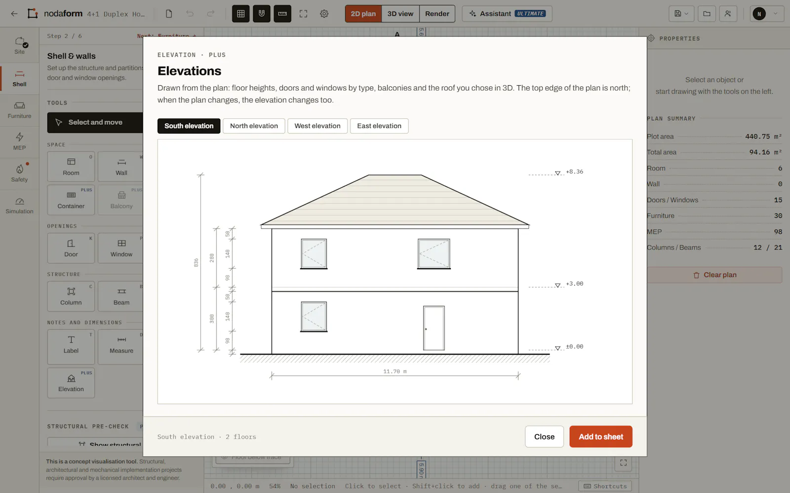 Nodaform screenshot 1