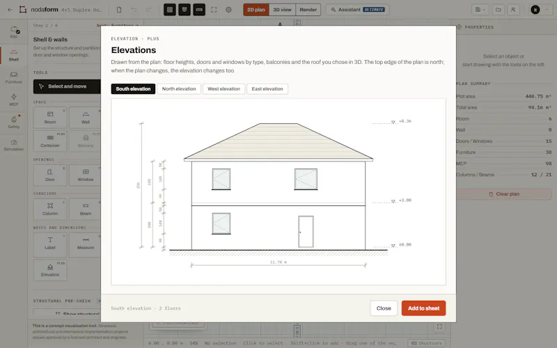 Nodaform screenshot 1