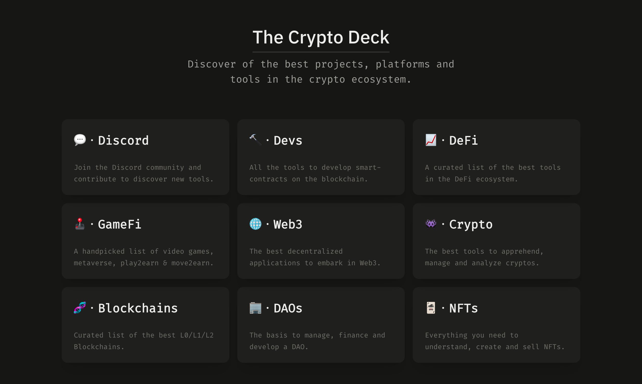 The Crypto Deck media 1