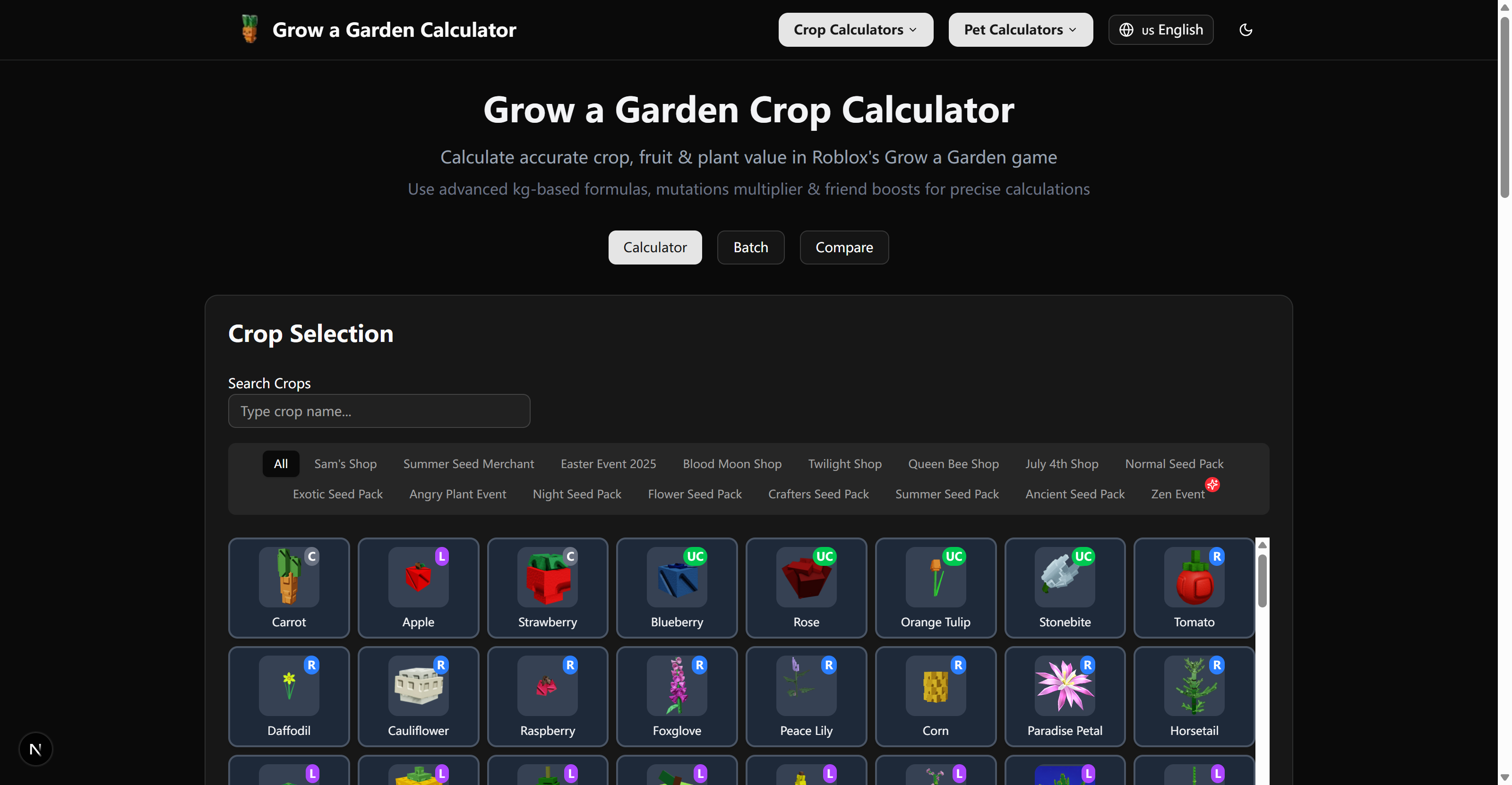 Grow a Garden Calculator gallery image