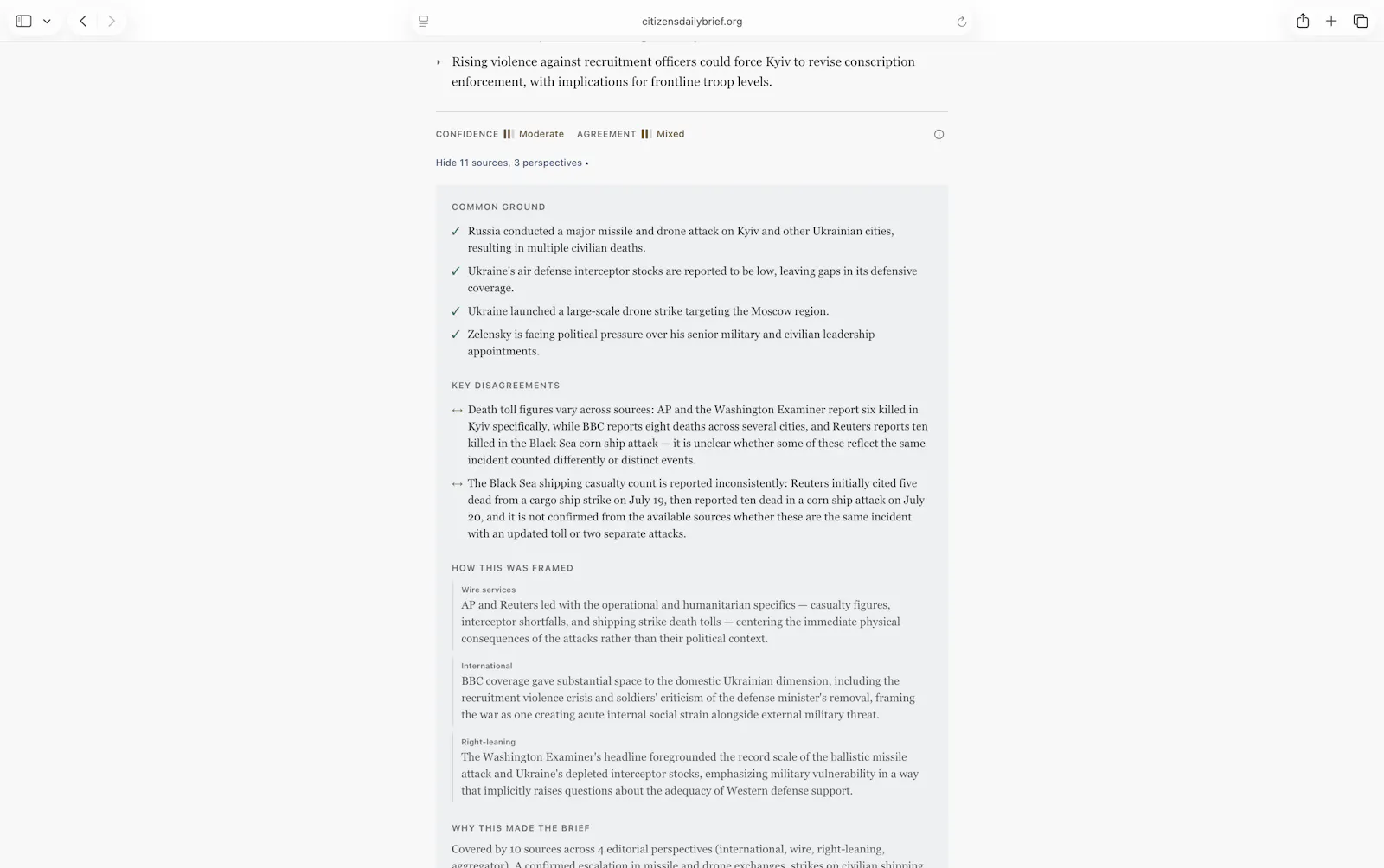 Citizen's Daily Brief screenshot 4