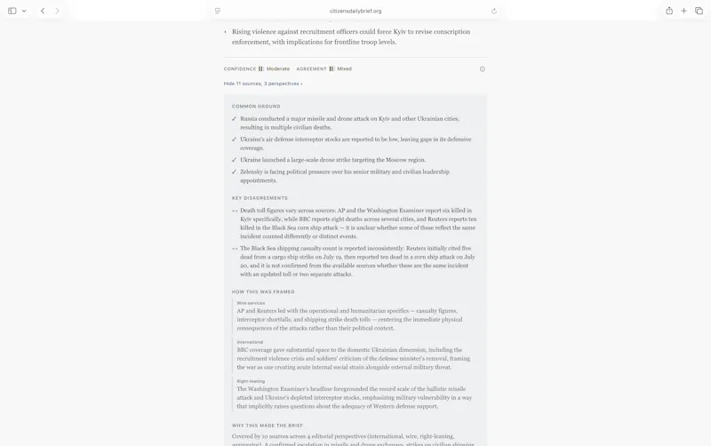 Citizen's Daily Brief screenshot 4