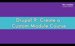 Drupal 9: Custom Module Development media 1