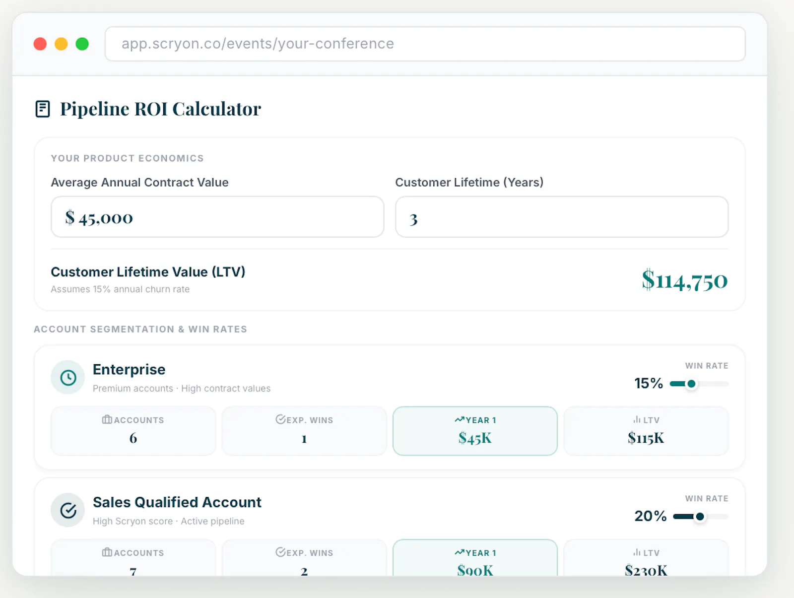 Scryon: B2B Event Intelligence Platform screenshot 4