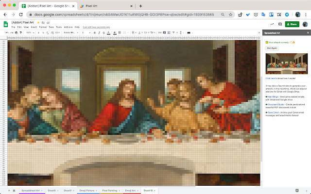 Make Art with Google Sheets gallery image