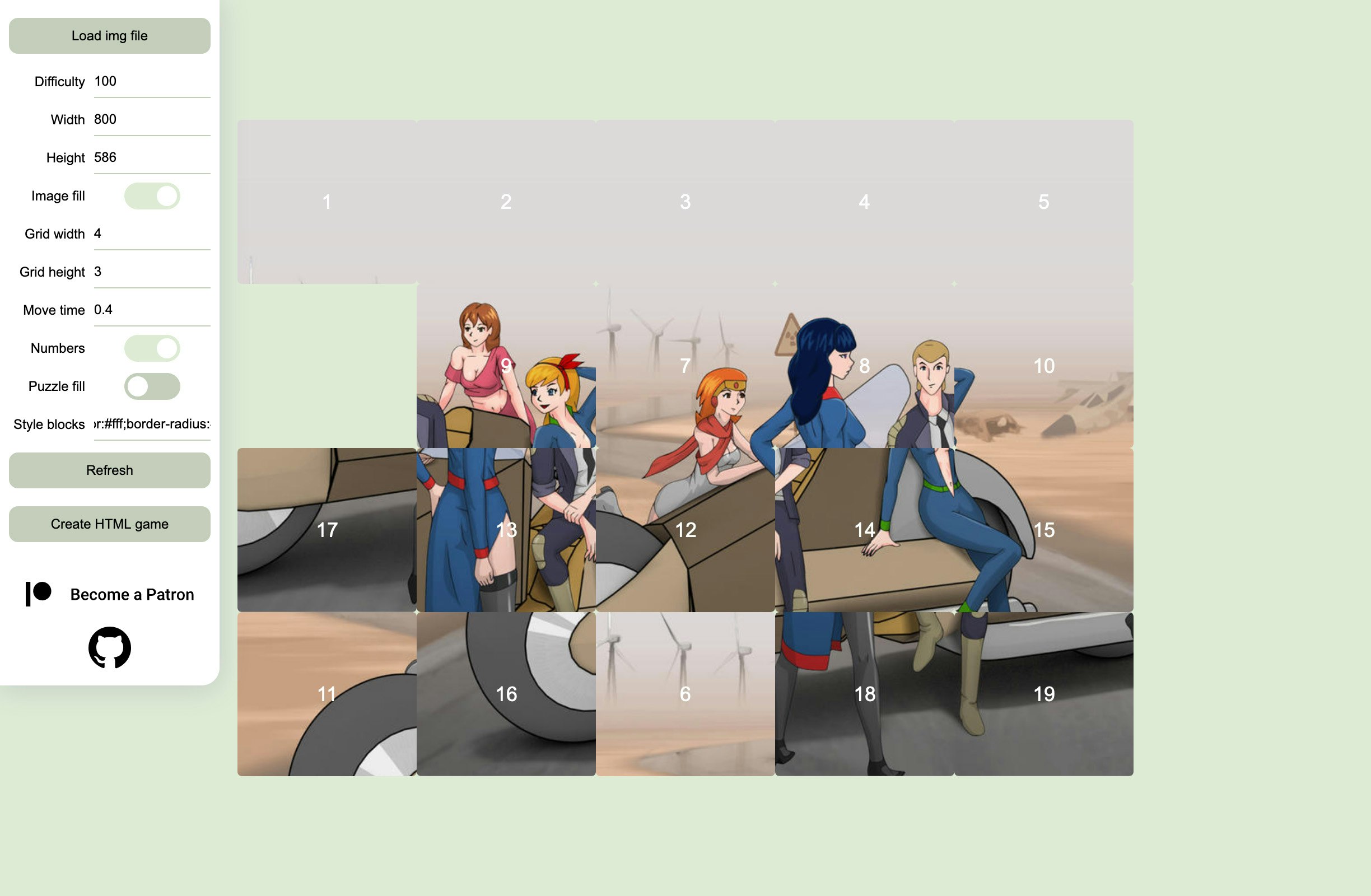 Fifteen Sliding Puzzle maker gallery image