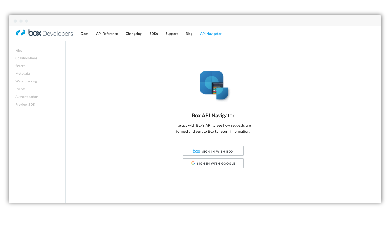 Box API Navigator Image
