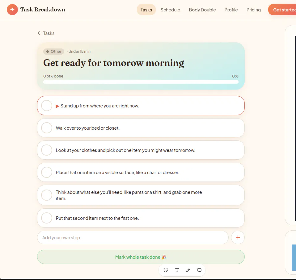 ADHD Task Breakdown gallery image
