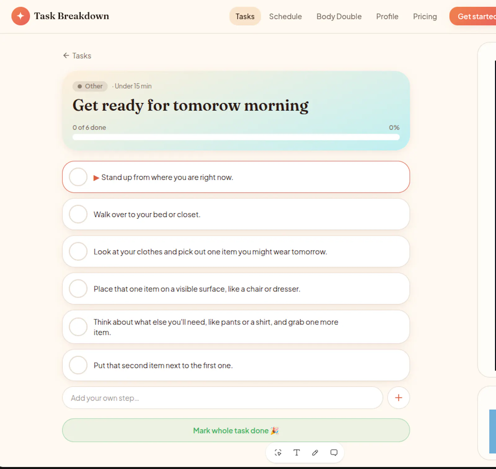 ADHD Task Breakdown screenshot 4