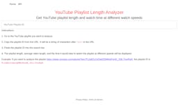 YouTube Playlist Length Analyzer media 2