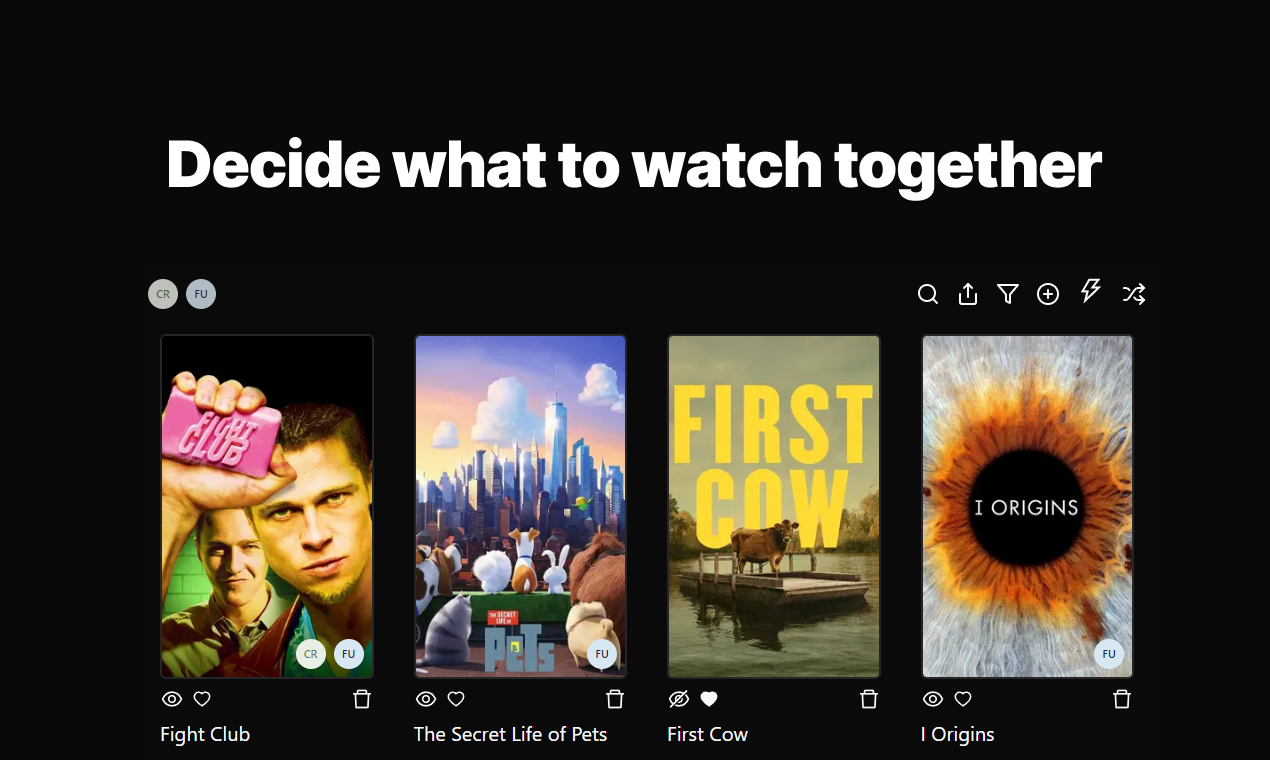 Média Watchandchill - Créer la liste de montre de film partagée 1