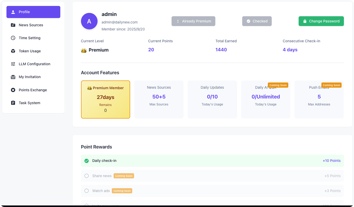ReaDay — Make Your Own AI Newspaper gallery image