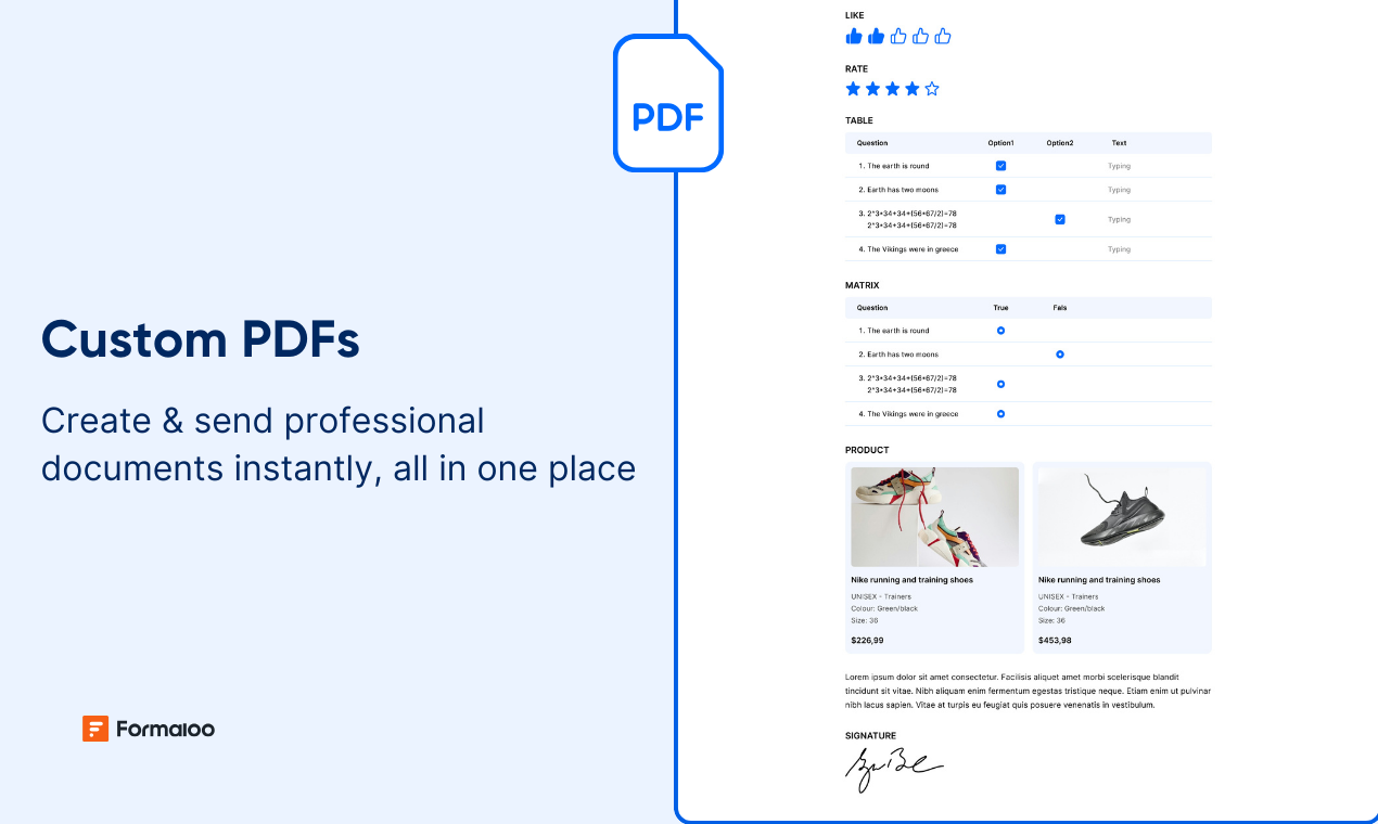 Formaloo -teken - Esignature Forms & Docs - Pas gratis contractsjablonen aan met veilige esignatures media 3